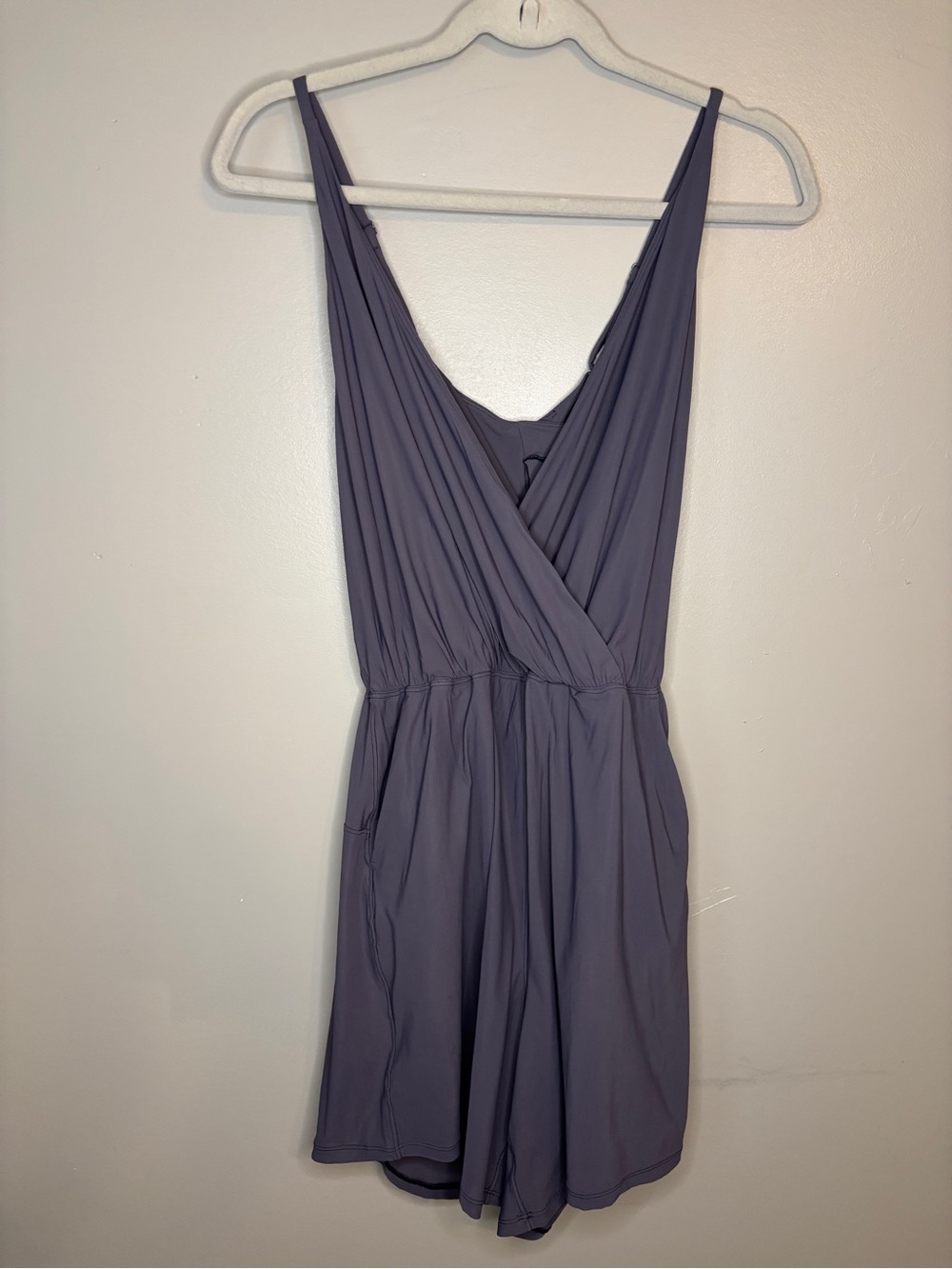 lululemon athletica Sleeveless V-Neck Romper in Lavender Gray